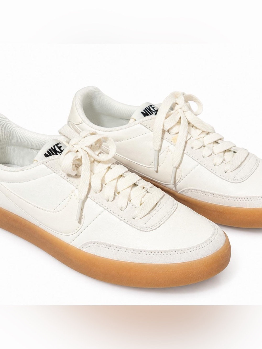 Nike Women's Off-White Low-Top Sneakers with Gum Sole